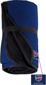 Fleece and Nylon Travel Blanket, Navy